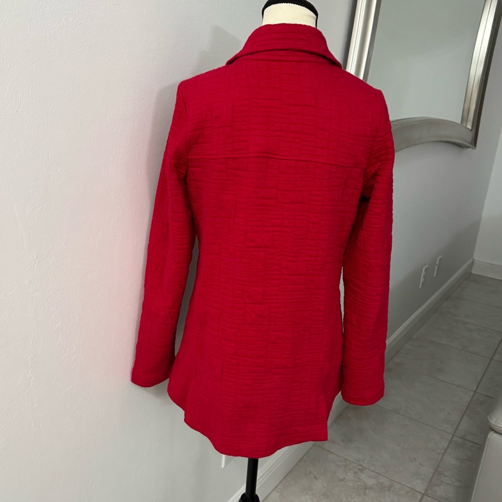Habitat Women's Bold Red Pea Coat - Picture 3 of 7